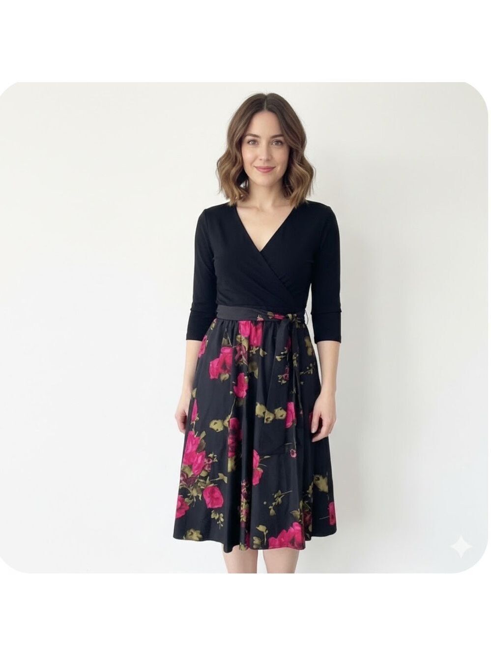 J. Peterman Floral Rose Dress - Size 4
